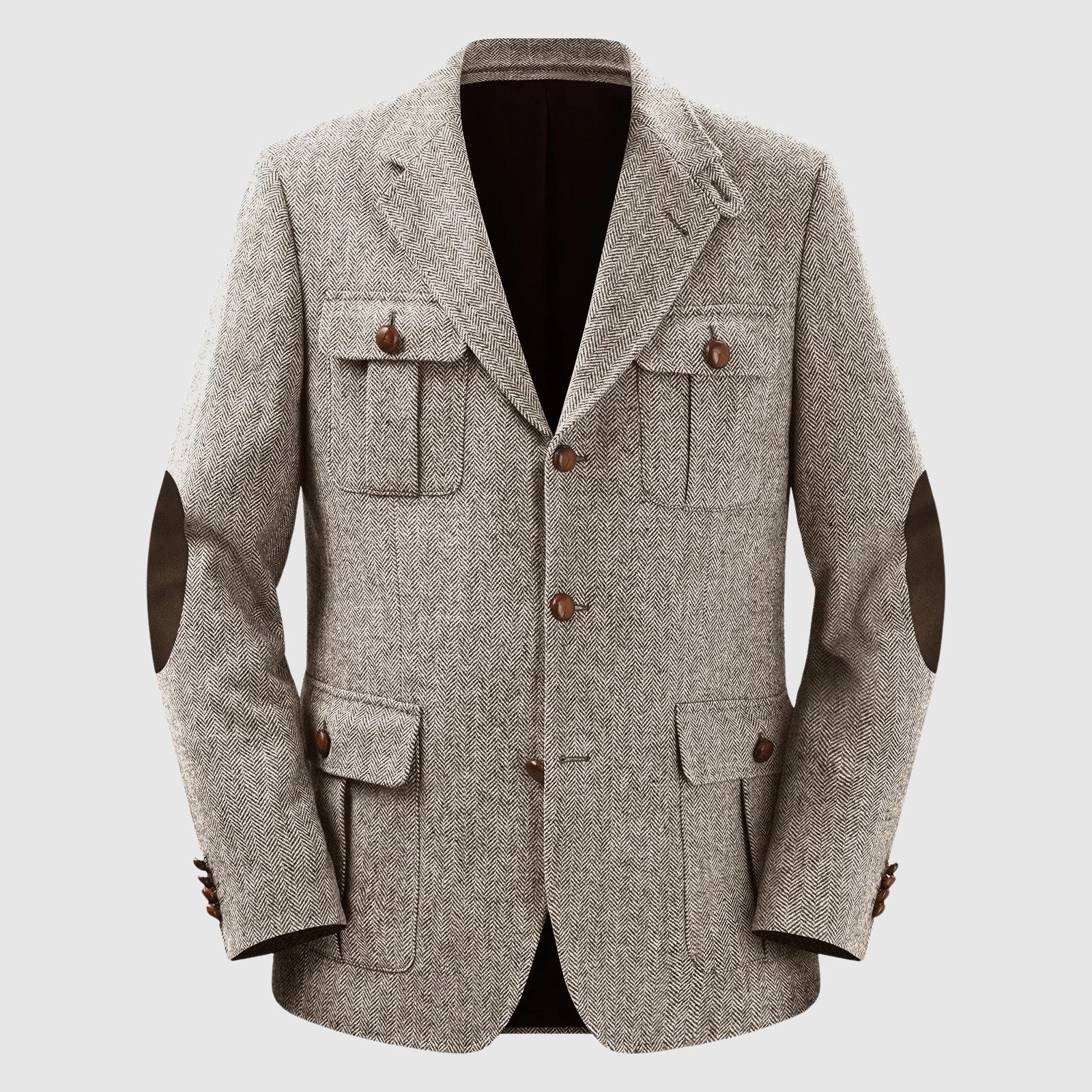 Blazer homme sur mesure à poches en chevrons
