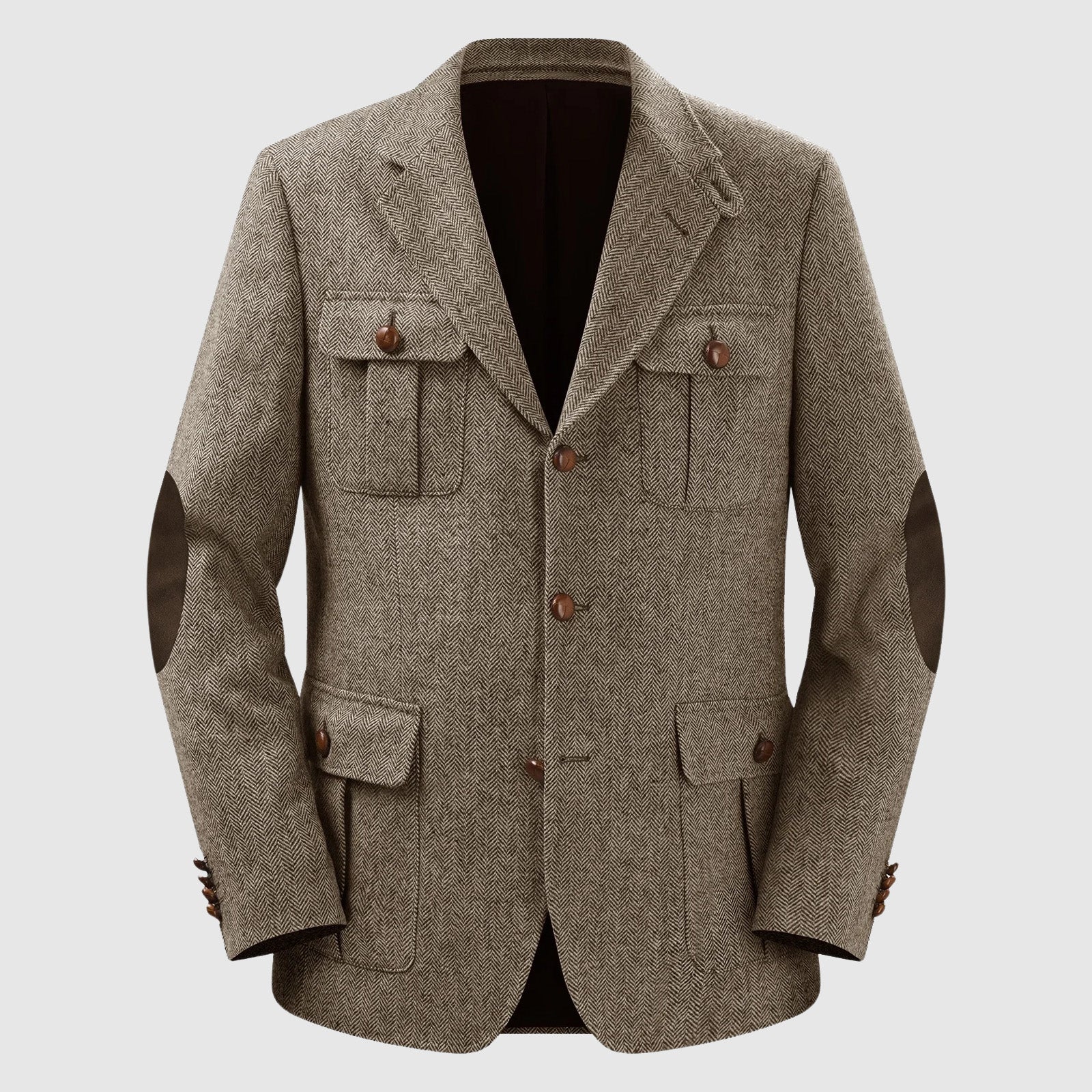 Blazer homme sur mesure à poches en chevrons