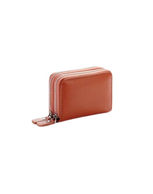 Porte-cartes Compact Brun Sienne